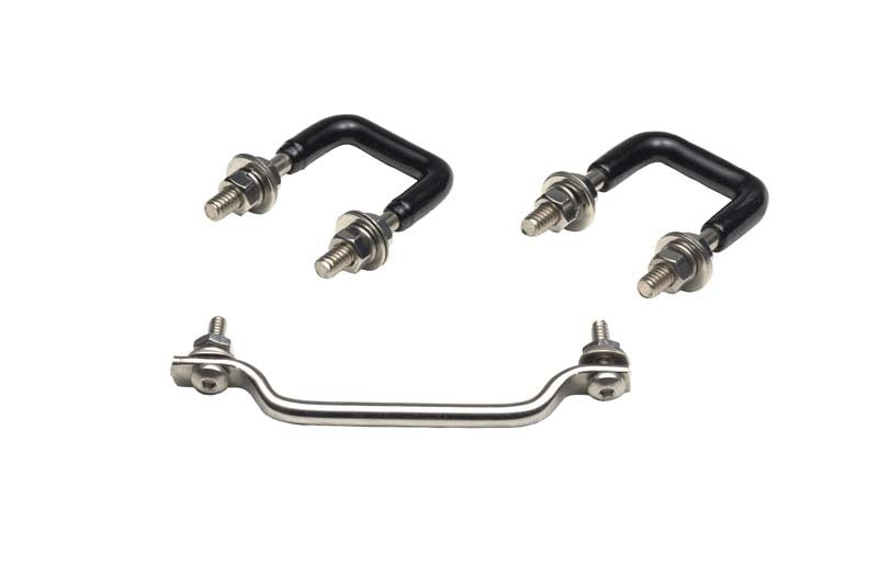 Kentrol 87 95 Jeep Wrangler YJ Windshield Tie Down Kit Polished Silver Exterior Styling