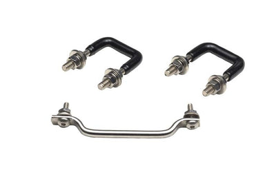 Kentrol 87 95 Jeep Wrangler YJ Windshield Tie Down Kit Polished Silver Exterior Styling