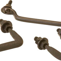 Kentrol 87 95 Jeep Wrangler YJ Windshield Tie Down Kit Powdercoat Black Exterior Styling