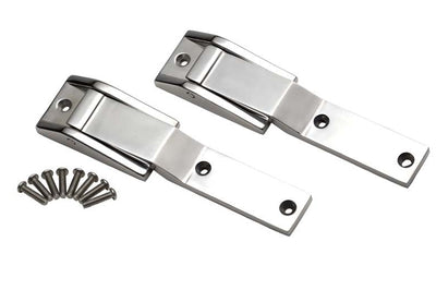 Kentrol 97 04 Jeep Wrangler TJ Tailgate Hinge Pair Polished Silver Truck Bed Accessories
