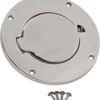 Kentrol 97 06 Jeep Wrangler TJ Billet Style Gas Hatch Polished Silver Fuel Delivery