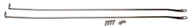 Kentrol 97 06 Jeep Wrangler TJ Strut Rod Kit Polished Silver Suspension