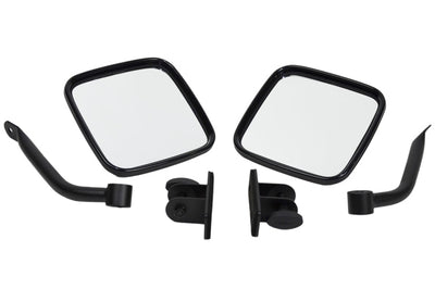 Kentrol 97 18 Jeep Wrangler TJ/JK E Z Detach Mirrors Pair Textured Black Exterior Styling