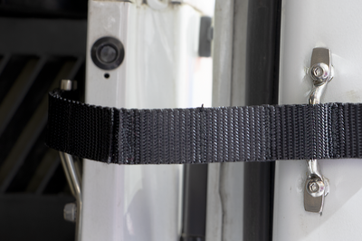 Kentrol Jeep Wrangler TJ Polished Stainless Door Strap Kit Steel Exterior Styling