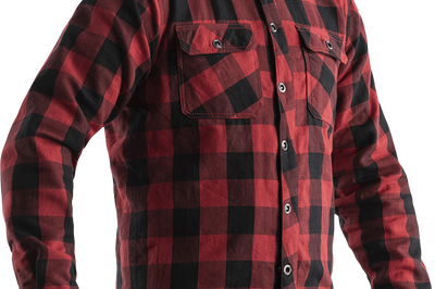 Rst Kevlar Lumberjack Ce Shirt Blue/grey Check 3xl - Red / X-Small