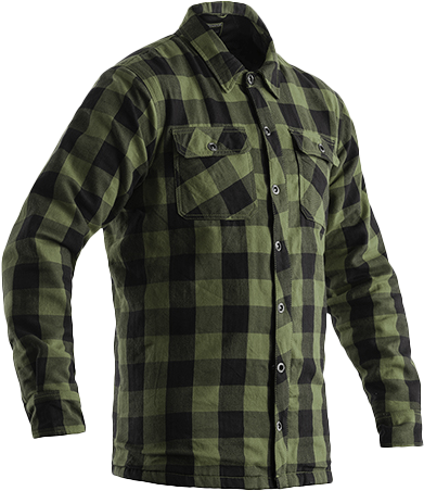 Rst Kevlar Lumberjack Ce Shirt Green Check Textile 3xl - X-Small