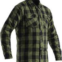 Rst Kevlar Lumberjack Ce Shirt Green Check Textile 3xl - X-Small