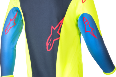 Alpinestars Kids Racer - Graphic 1 Jersey Lt Grey/hot Orng/black Yxs - Apparel Collection