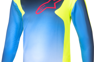 Alpinestars Kids Racer - Graphic 1 Jersey Lt Grey/hot Orng/black Yxs - Fluorescent Yellow/Blue/Night Navy / Youth