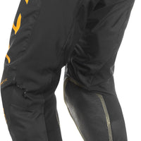FLY RACING Kinetic Center Pants Ca/Ny Black/Gold Sz 34