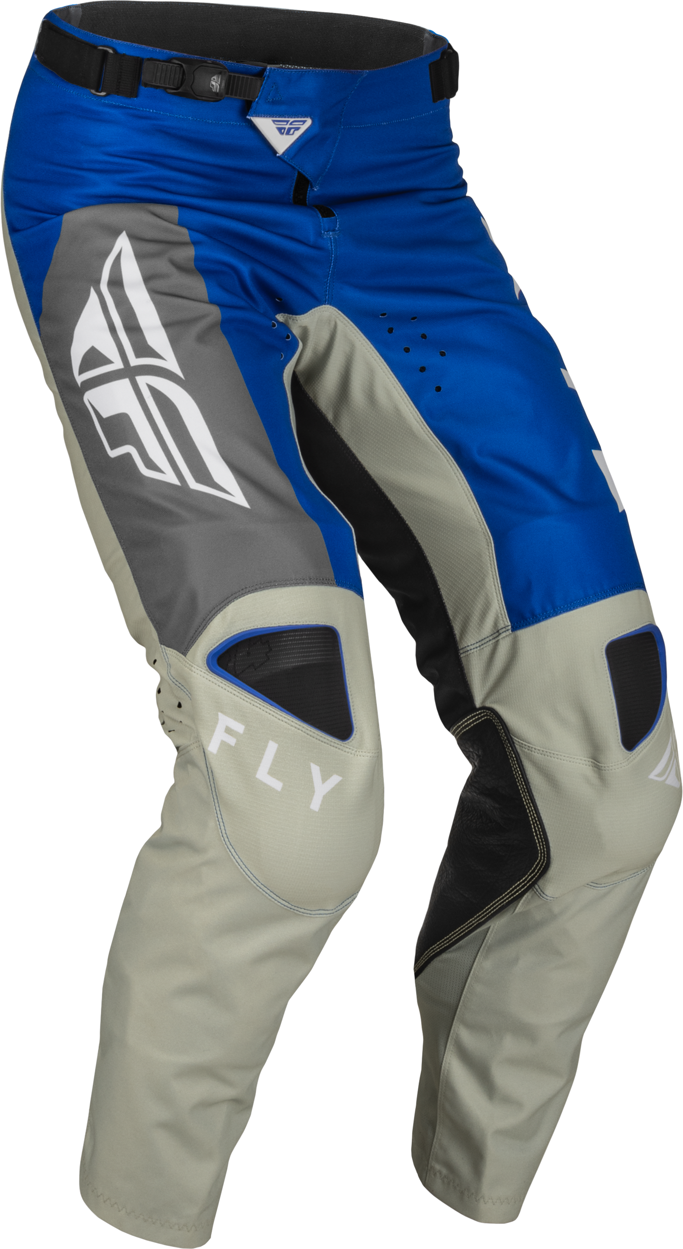 FLY RACING Kinetic Jet Pants Blue/Grey/White Sz 38