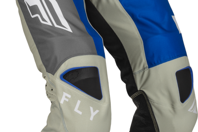 FLY RACING Kinetic Jet Pants Blue/Grey/White Sz 38