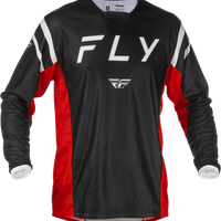 FLY RACING Kinetic Mesh Center Jersey Black/White/Red 2x