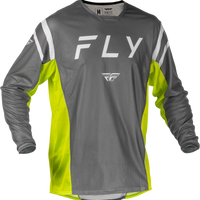 FLY RACING Kinetic Mesh Center Jersey Grey/White/Hi Vis 2x