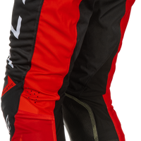 FLY RACING Kinetic Mesh Center Pants Black/White/Red Sz 30