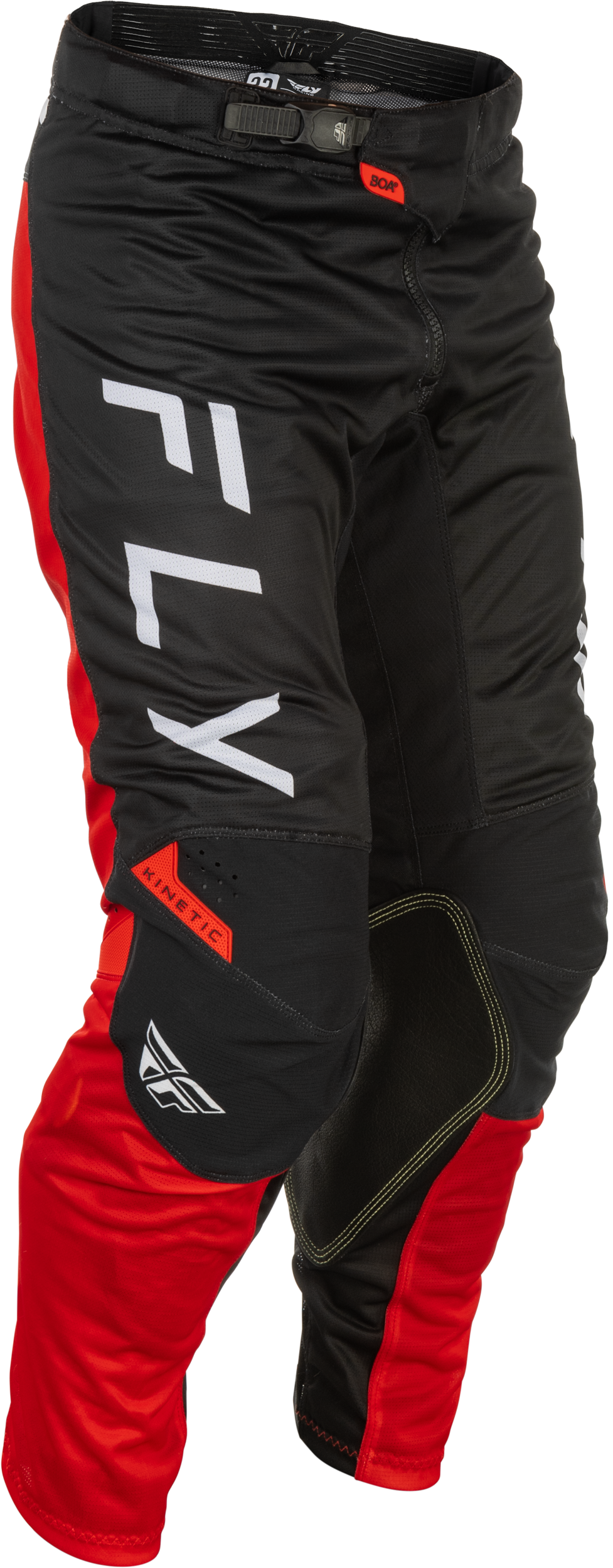 FLY RACING Kinetic Mesh Center Pants Black/White/Red Sz 30