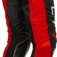 FLY RACING Kinetic Mesh Center Pants Black/White/Red Sz 34