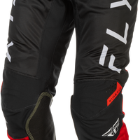 FLY RACING Kinetic Mesh Center Pants Black/White/Red Sz 38
