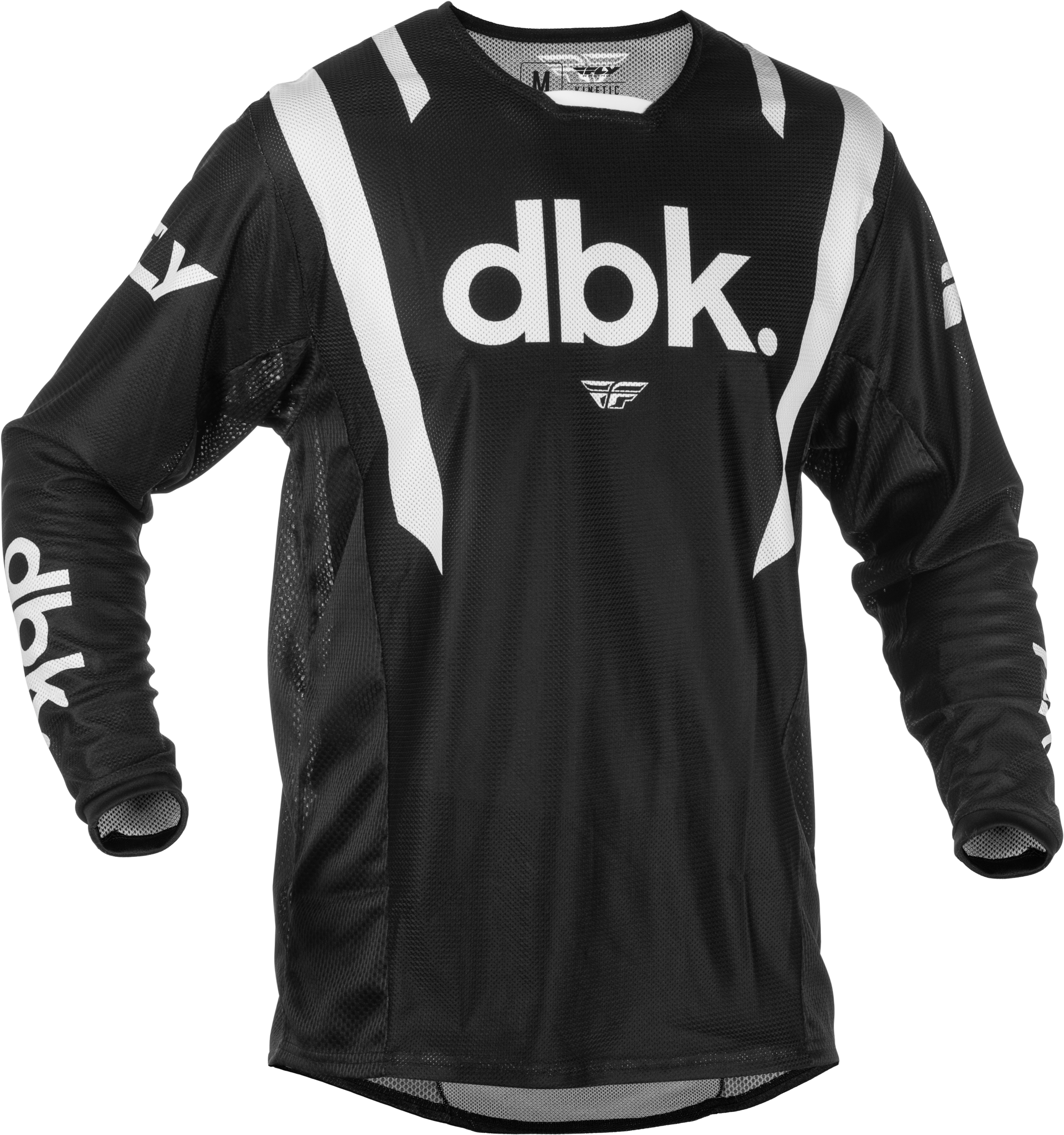 FLY RACING Kinetic Mesh Dbk Jersey Black/White Lg