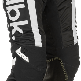 FLY RACING Kinetic Mesh Dbk Pants Black/White Sz 38