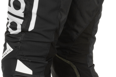 FLY RACING Kinetic Mesh Dbk Pants Black/White Sz 38