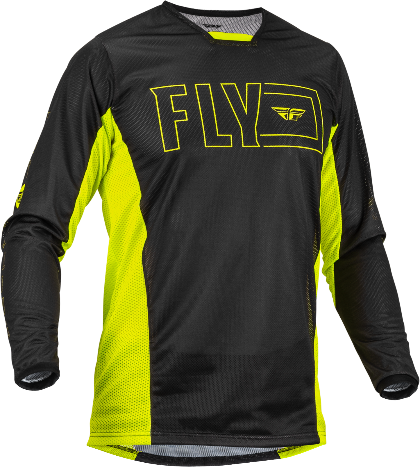 FLY RACING Kinetic Mesh Jersey Hi Vis/Black Sm - Jerseys