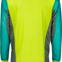 Fly Racing Kinetic Mesh Kore Jersey Hi-vis/teal/grey Xl - Hi-Vis Yellow/Teal/Grey / 2X-Large - Apparel Collection