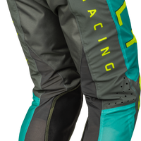 Fly Racing Kinetic Mesh Kore Pants Hi-vis/teal/grey Sz 40 - Hi-Vis Yellow/Teal/Grey / US 28 - Apparel Collection