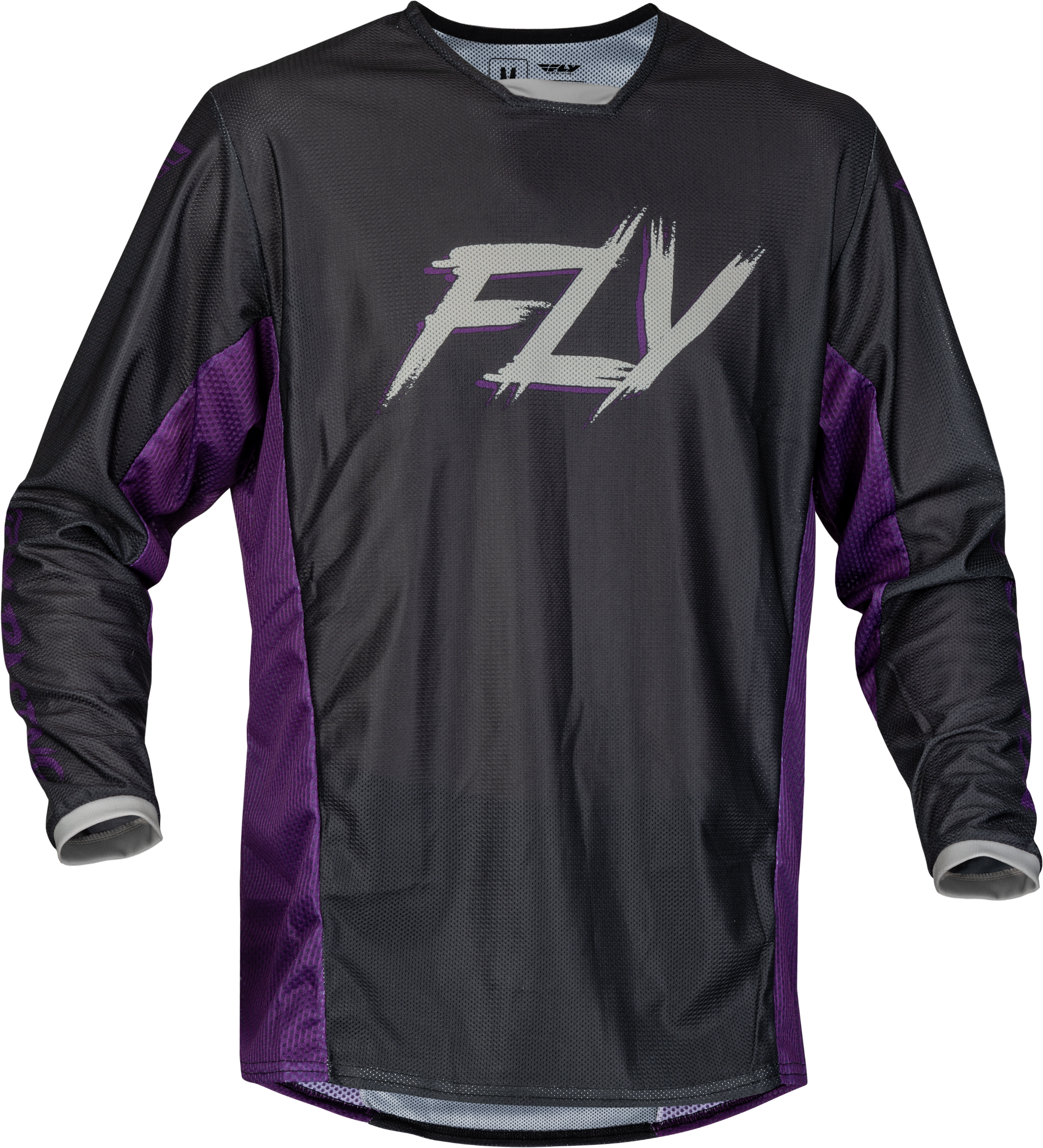 Fly Racing Kinetic Mesh Rave Jersey Red/black/mint Xl - Black/Purple/Silver / 2X-Large - Apparel Collection