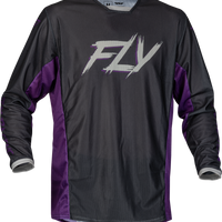 Fly Racing Kinetic Mesh Rave Jersey Red/black/mint Xl - Black/Purple/Silver / 2X-Large - Apparel Collection