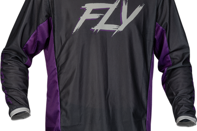 Fly Racing Kinetic Mesh Rave Jersey Red/black/mint Xl - Black/Purple/Silver / 2X-Large - Apparel Collection