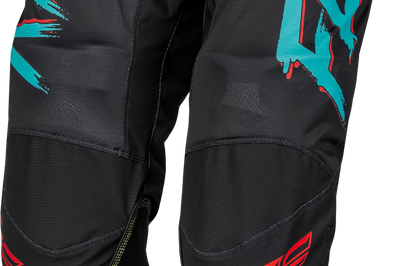 Fly Racing Kinetic Mesh Rave Pants Red/black/mint Sz 40 - Apparel Collection