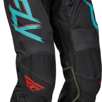 Fly Racing Kinetic Mesh Rave Pants Red/black/mint Sz 40 - Black/Purple/Silver / US 30 - Apparel Collection