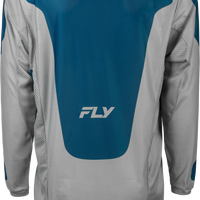 FLY RACING Kinetic Mesh Sym Jersey Grey/Blue Sm