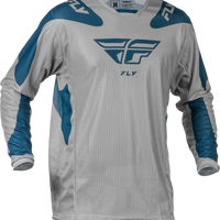 FLY RACING Kinetic Mesh Sym Jersey Grey/Blue Sm
