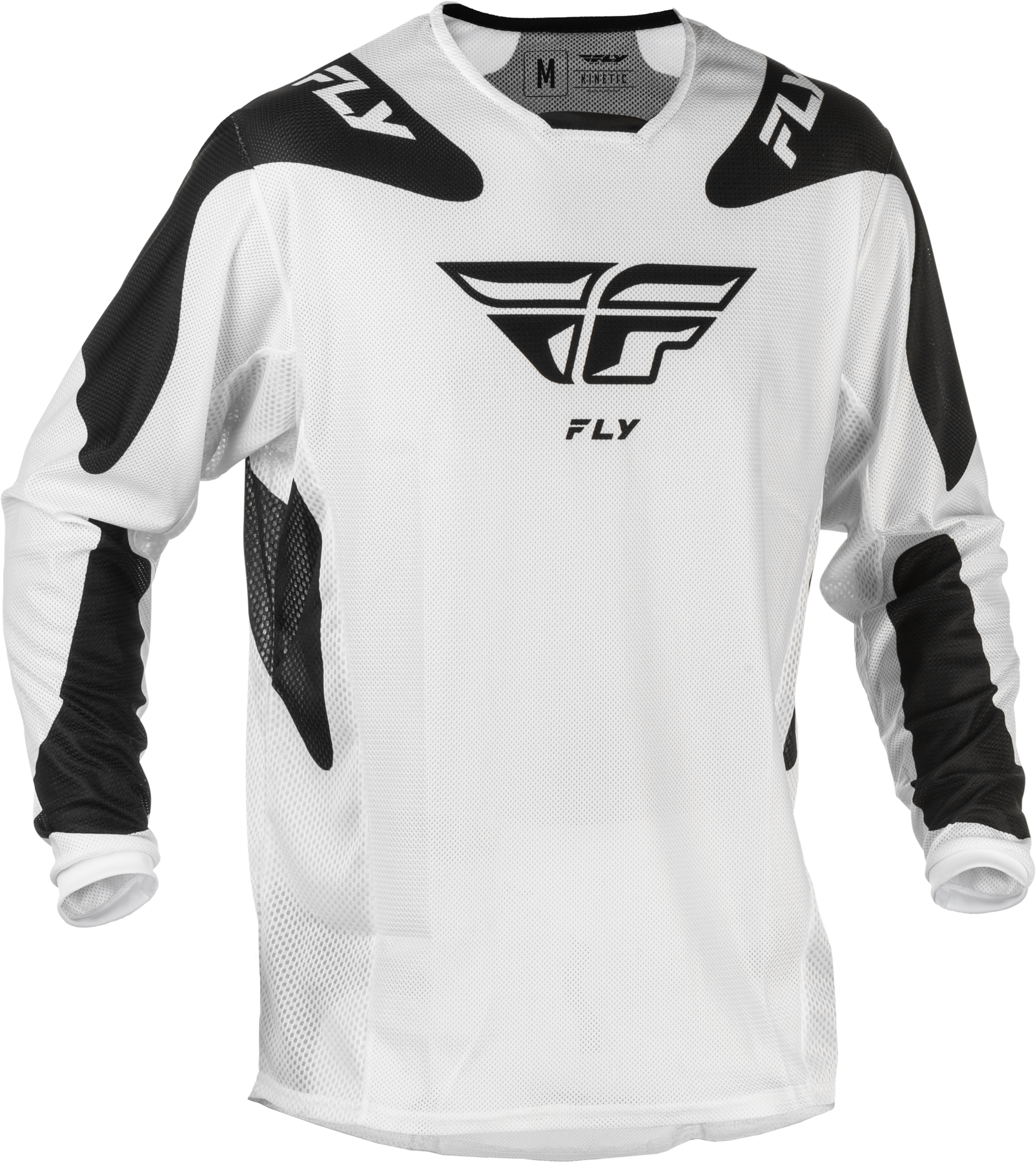 FLY RACING Kinetic Mesh Sym Jersey White/Black 2x