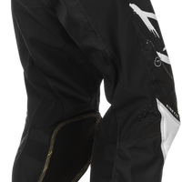 FLY RACING Kinetic Stoke Pant Ca/Ny Black/White Sz 18
