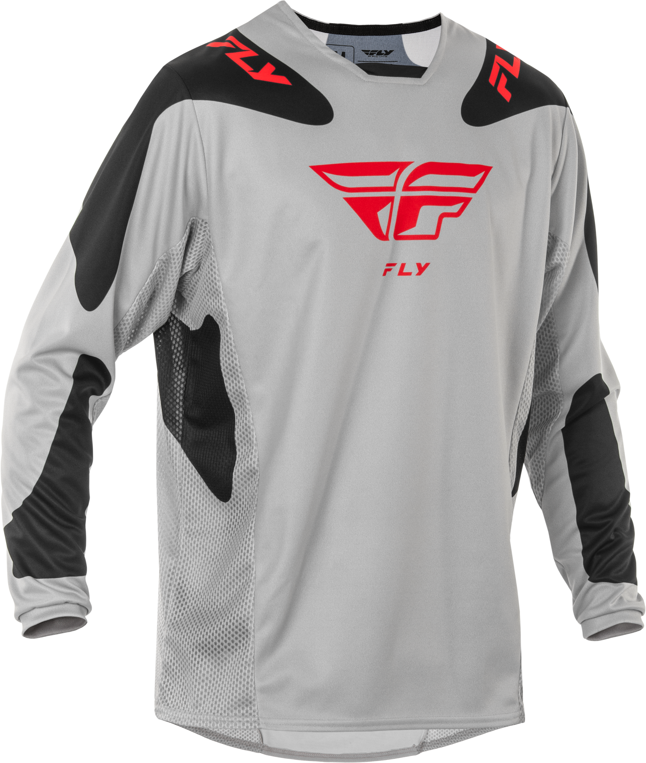 Fly Racing Kinetic Sym Jersey Ultramarine/dark Blue Xl - Light Grey/Red/Black / Large