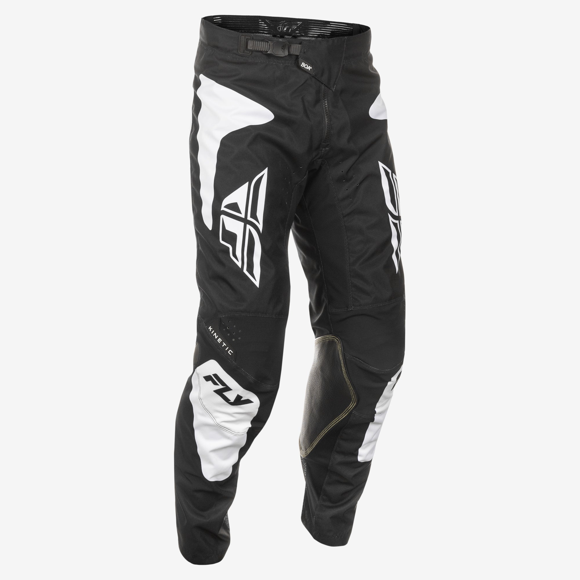 FLY RACING Kinetic Sym Pants Ca/Ny Black/White Sz 36