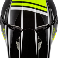 FLY RACING Kinetic Verdict Helmet Black/Hi Vis/Grey Lg