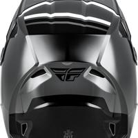 FLY RACING Kinetic Verdict Helmet Grey/Black/White Lg