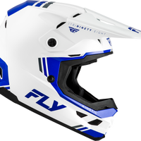 FLY RACING Kinetic Verdict Helmet White/Blue/Grey Sm