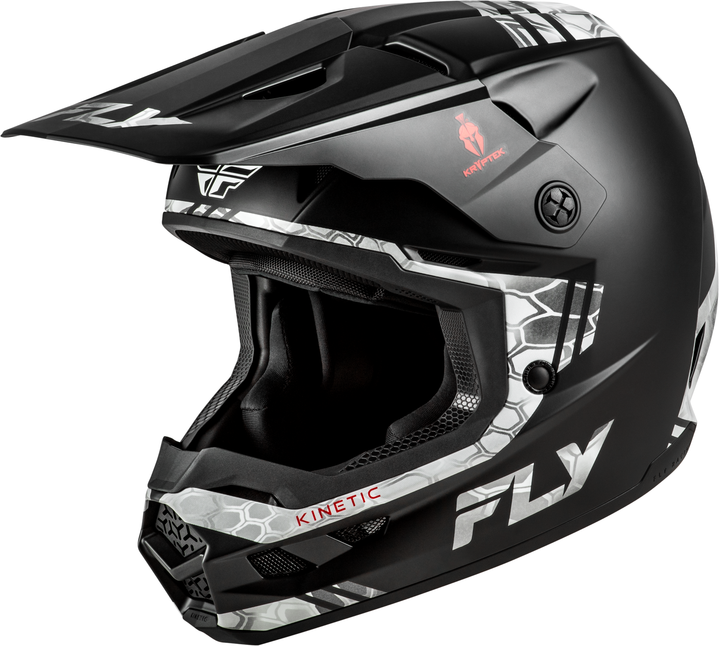 FLY RACING Kinetic Verdict Kryptek Helmet Black/Grey Md
