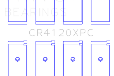 King Engine Bearings 1992 + Mitsubishi 4G63/4G64 EVO I-IV (Size STDX) Connecting Rod Bearing Set - Components