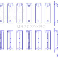 King Engine Bearings BMW M20/M50 2.0L/2.5L/2.7L Crankshaft Main Set (Size.026) - 7 Pairs Coated - Components