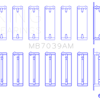 King Engine Bearings BMW M51/M57 (Size STD) Main Bearing Set - Components
