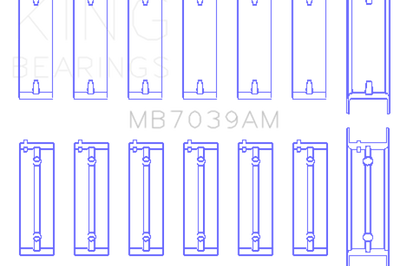 King Engine Bearings BMW M51/M57 (Size STD) Main Bearing Set - Components