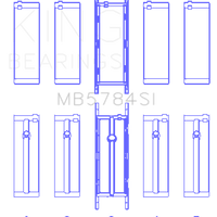 King Engine Bearings BMW N20B20 (Size + 0.50mm) Main Bearing Set - Components
