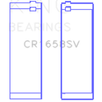 King Engine Bearings BMW N47 D20 A/N47S D Sputter (Size + 0.5mm) Replacement Connecting Rod Bearing Set - Components