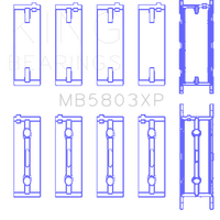 King Engine Bearings BMW S65B40A Crankshaft Main Set of 5 - Components